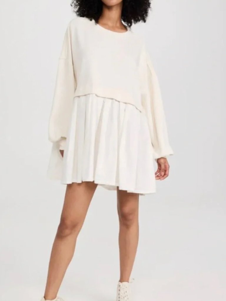 Free People Eleanor Sweatshirt Tunic Dress